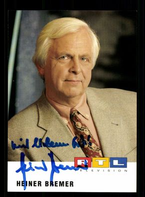 Heiner Bremer RTL Autogrammkarte Original Signiert + F 4066