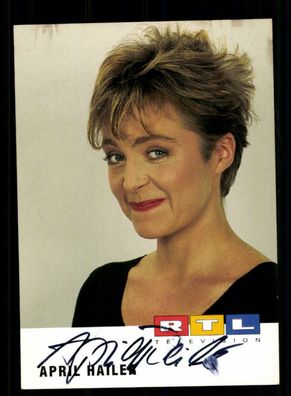 April Hailer RTL Autogrammkarte Original Signiert + F 4161