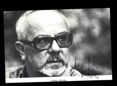 Hans Korte Autogrammkarte Original Signiert + F 4326