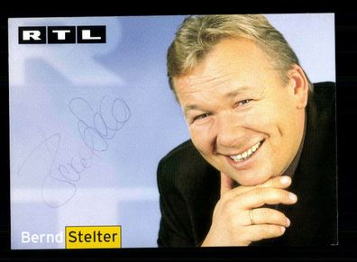 Bernd Stelter RTL Autogrammkarte Original Signiert + F 4400