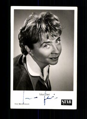 Iska Geri Star Revue Autogrammkarte Original Signiert + F 4593