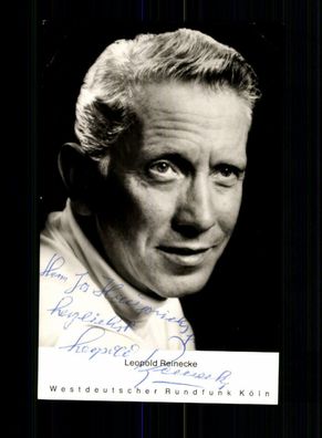Leopold Reinecke Rüdel Autogrammkarte Original Signiert + F 4611