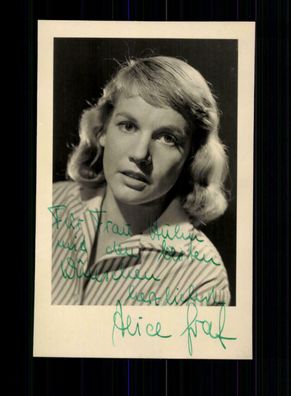 Alice Graf Autogrammkarte Original Signiert + F 4653