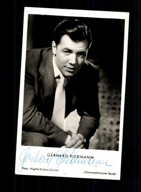 Gerhard Riedmann Autogrammkarte Original Signiert + F 4718