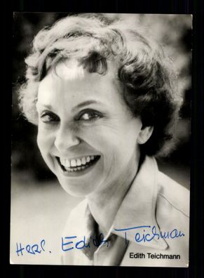 Edith Teichmann Autogrammkarte Original Signiert + F 4935