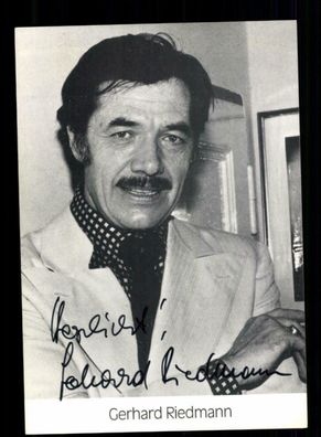 Gerhard Riedmann Autogrammkarte Original Signiert + F 4938