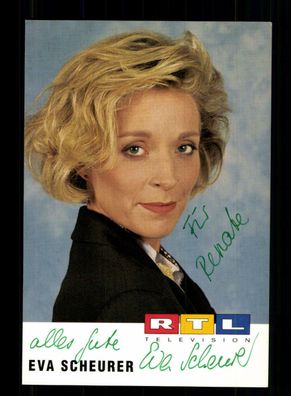 Eva Scheurer RTL Autogrammkarte Original Signiert + F 3162