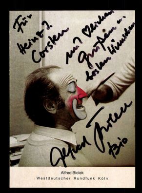 Alfred Biolek Autogrammkarte Original Signiert + F 3756