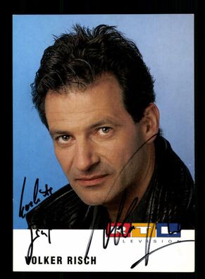 Volker Risch RTL Autogrammkarte Original Signiert + F 3775