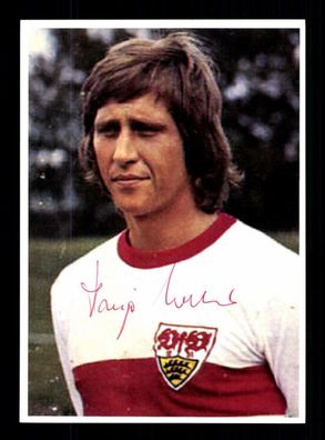 Hans Joachim Weller Autogrammkarte VFB Stuttgart Spieler 70er Jahre Original Sig
