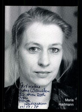 Maria Hartmann Autogrammkarte Original Signiert + F 4046