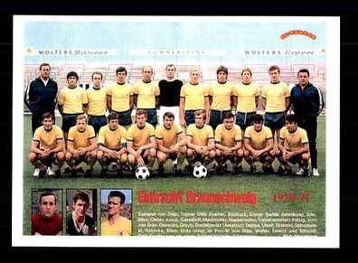 Eintracht Braunschweig Mannschaftskarte 1970-71