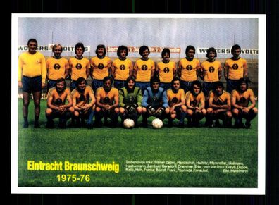 Eintracht Braunschweig Mannschaftskarte 1975-76