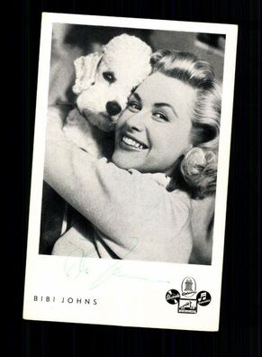 Bibi Johns Electrola Autogrammkarte Original Signiert + F 4741