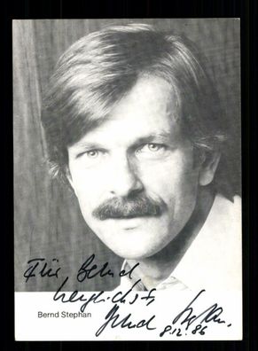 Bernd Stephan Autogrammkarte Original Signiert + F 4874