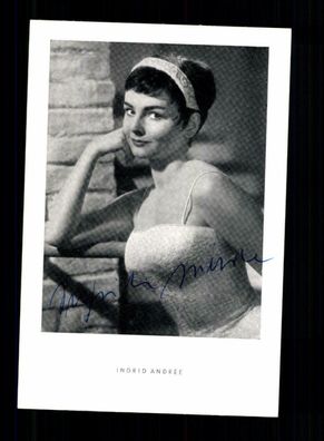 Ingrid Andree Autogrammkarte Original Signiert + F 4898