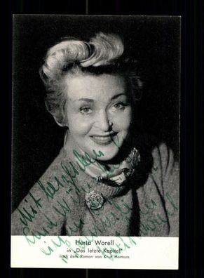 Herta Worell Autogrammkarte Original Signiert + F 4915