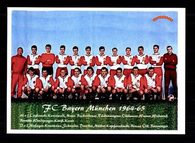 FC Bayern München Mannschaftskarte 1964-65