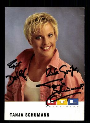 Tanja Schumann RTL Autogrammkarte Original Signiert + F 5004