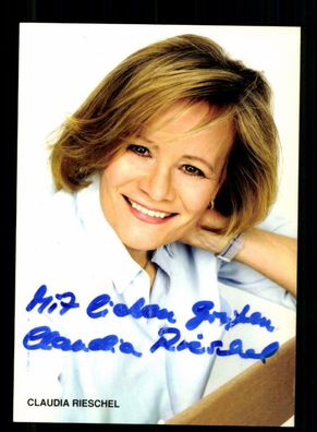 Claudia Rieschel Rüdel Autogrammkarte Original Signiert + F 5097