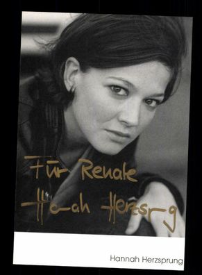 Hannah Herzsprung Autogrammkarte Original Signiert + F 2957