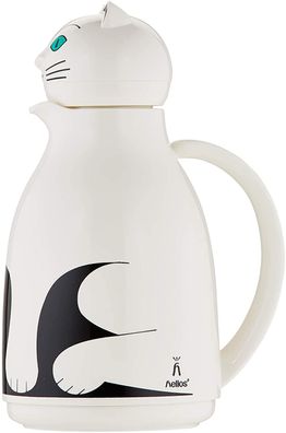 Helios Isolierkanne Thermo-Cat 1,0 l weiß 2854-001