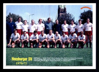 Hamburger SV Mannschaftskarte 1970-71
