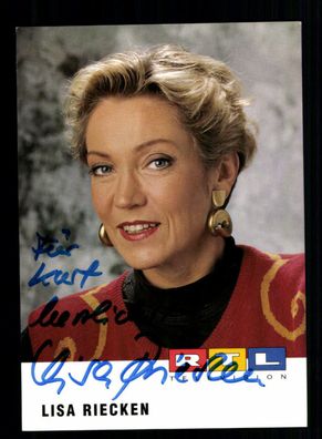 Lisa Riecken RTL Autogrammkarte Original Signiert + F 3708