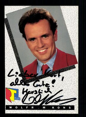Wolfram Kons RTL Autogrammkarte Original Signiert + F 3881