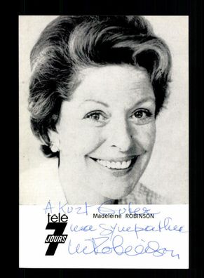 Madeleine Robinson Autogrammkarte Original Signiert + F 3891