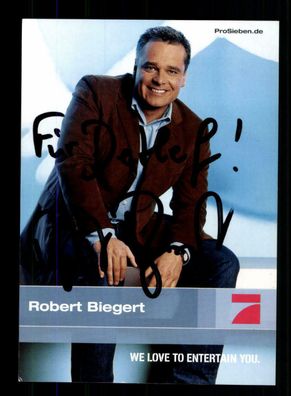 Robert Biegert PRO 7 Autogrammkarte Original Signiert + F 3970
