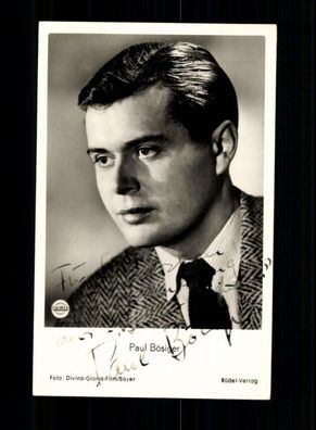 Paul Bösiger Rüdel Autogrammkarte Original Signiert + F 4701