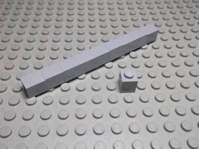 Lego 10 Basic Steine 1x1 hoch neuhellgrau 3005 Set 5524 4955 4207 7079