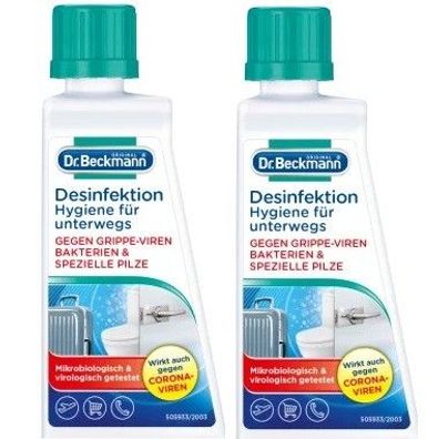 Dr. Beckmann Desinfektion Hygiene gegen Grippe Viren Pilze auch Corona für Unterwegs