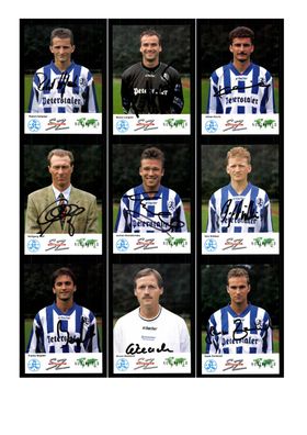 Autogrammkartensatz Stuttgarter Kickers 1994-95 20 Karten Original Signiert(592)