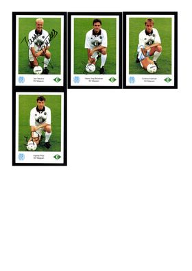 Autogrammkartensatz SV Meppen 1993/94 4 Karten Original Signiert(1142)