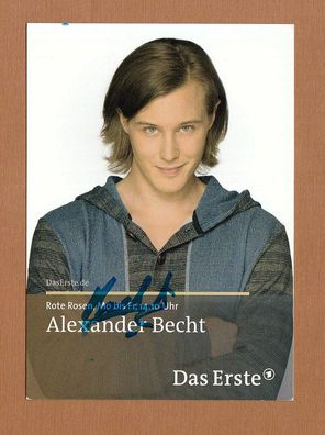 Alexander Becht ( deutscher. Schauspieler - Rote Rosen ) - persönlich signiert