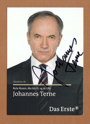 Johannes Terne ( deutscher. Schauspieler - Rote Rosen ) - persönlich signiert