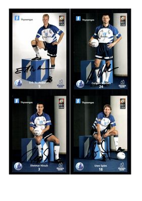 Autogrammkartensatz MSV Duisburg 1998-99 7 Karten Original Signiert(270)