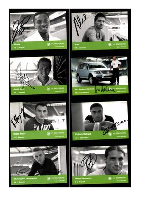 Autogrammkartensatz VFL Wolfsburg 2005-06 27 Karten Original Sign(2027)