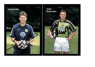 Autogrammkartensatz VFL Wolfsburg 1998-99 13 Karten Original Sign(2044)