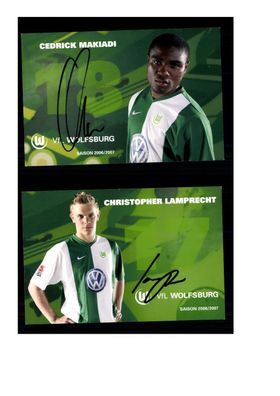 Autogrammkartensatz VFL Wolfsburg 2006-07 19 Karten Original Sign(2066)