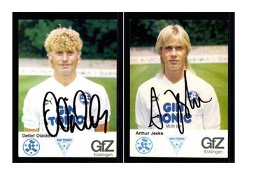 Autogrammkartensatz Stuttgarter Kickers 1986-87 3 Karten Original Sign(2360)