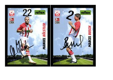 Autogrammkartensatz Rot Weiss Ahlen 2009-10 8 Karten Original Signiert(2690)