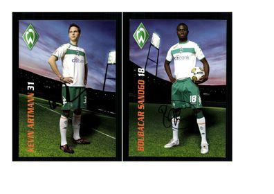 Autogrammkartensatz Werder Bremen 2008-09 8 Karten Original Sign(3044)