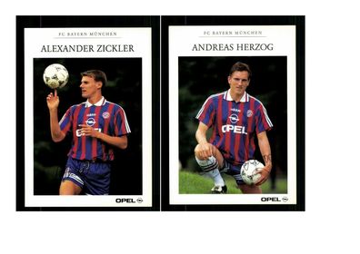 Autogrammkartensatz Bayern München 1995-96 8 Karten (3210)