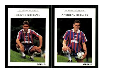 Autogrammkartensatz Bayern München 1995-96 7 Karten (3211)