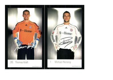 Autogrammkartensatz Bayern München 2009-10 4 Karten (3228)