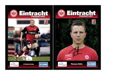 Autogrammkartensatz Eintracht Frankfurt 2009-10 5 Karten Original Sign(3324)