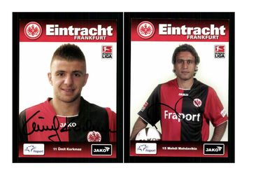 Autogrammkartensatz Eintracht Frankfurt 2008-09 19 Karten Original Sign(3342)